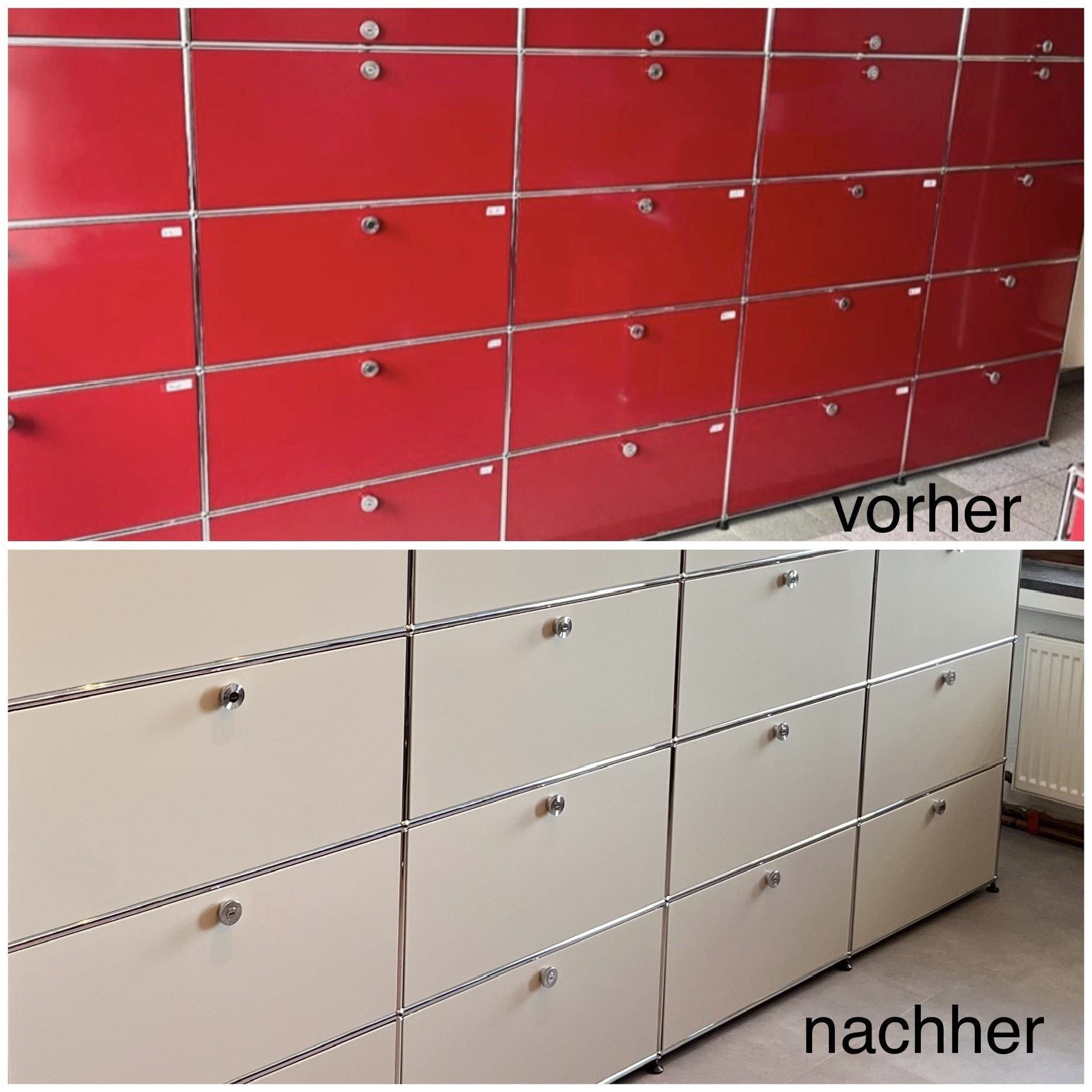 Büromöbel-Fronten-foliert