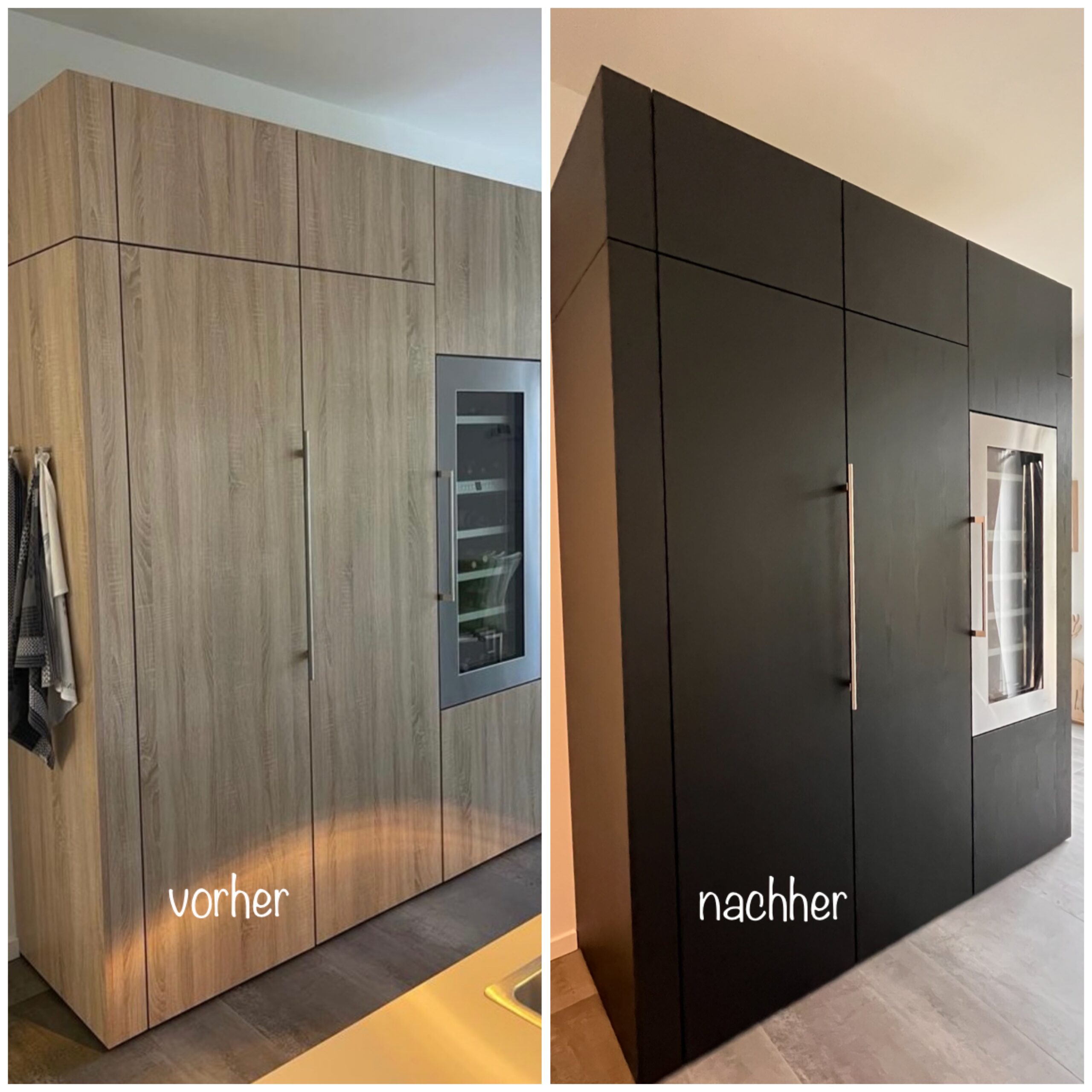 Möbel folieren - hier am Beispiel eines Kleiderschranks Möbel folieren - hier am Beispiel eines Kleiderschranks