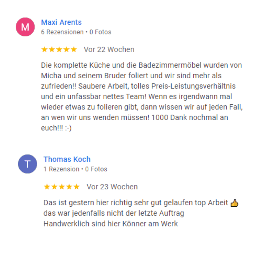 ReCover Niederrhein Google Rezensionen 2024_