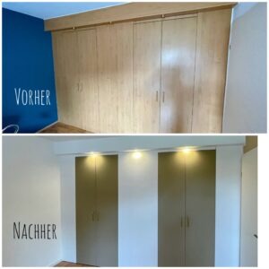 Einbauschrank mit Folierung in modernem Look